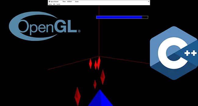 SpaceShooter game in OpenGL created by Brian Tham